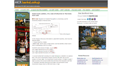 Desktop Screenshot of micr.bankslookup.com